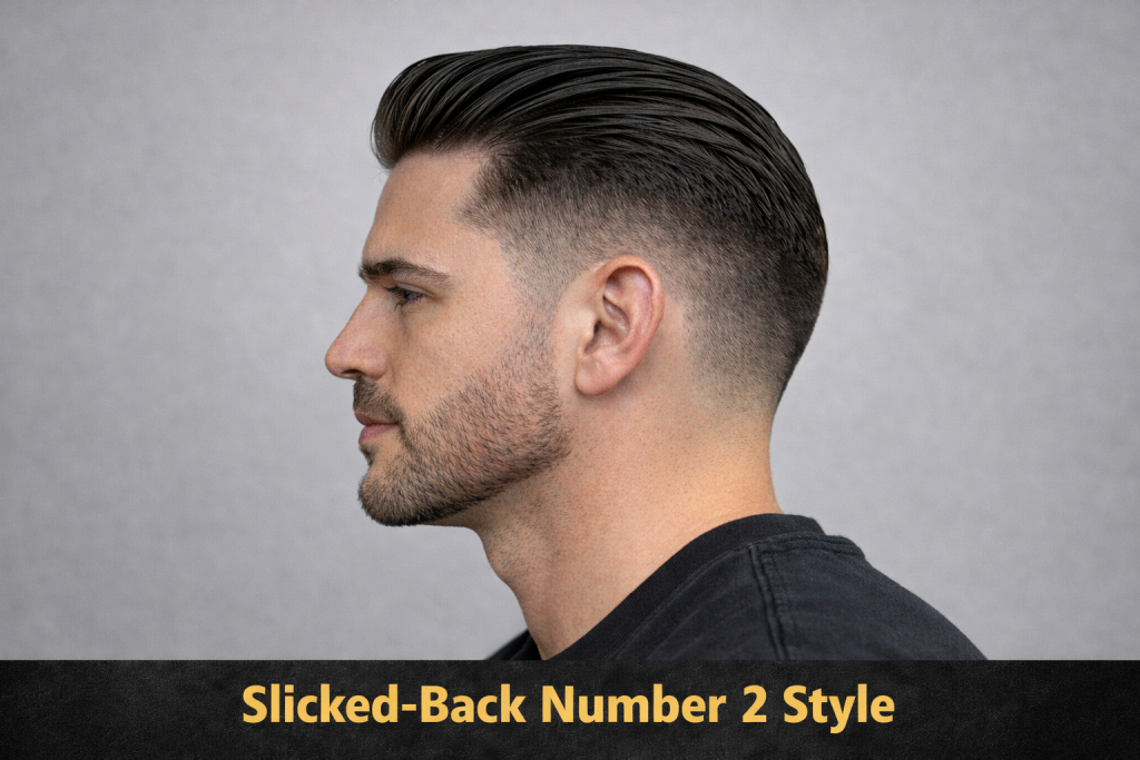 Slicked-Back Number 2 Style